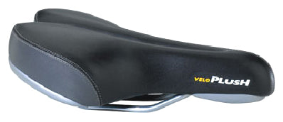 Velo D2 Plush Saddle with O-Zone Cut Out - Black