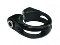 Seat Post Clamp 28.6mm - Alloy With Lip - Black
