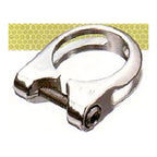 Seat Post Clamp 28.6mm - Alloy With Lip - Silver