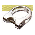 Seat Post Clamp 34.9mm - Alloy With Lip - Silver