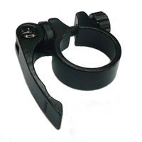 Seat Clamp With Seat Bolt Q/R Alloy - 34.9mm - Black