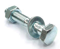 M8 x 45mm Steel Bolt with Washer & Nut (Sold Individually)