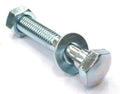 M8 x 50mm Steel Bolt with Washer & Nut (Sold Individually)