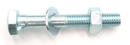 M8 x 55mm Steel Bolt with Washer & Nut (Sold Individually)