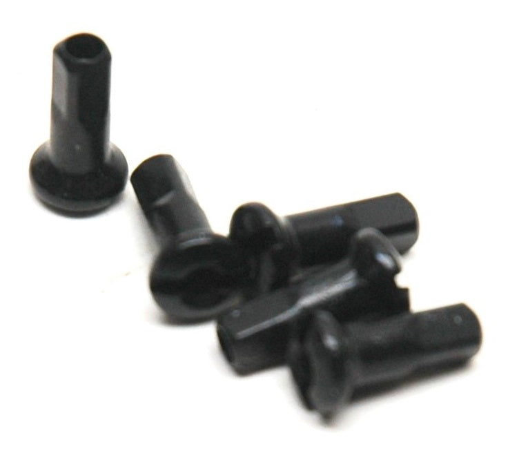 14G Alloy Nipples - 12mm - Black (Sold Individually)