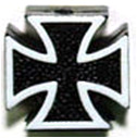 Iron Cross Valve Cap - Black