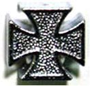 Iron Cross Valve Cap - Silver