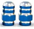 Valve Cap Blue Alloy Nut