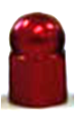D-015 Valve Cap Nut - Red