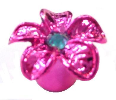 Pink Flower A/V Valve Cap