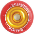 Ballistic 100mm Metalcore Scooter Wheel - Gold/Red