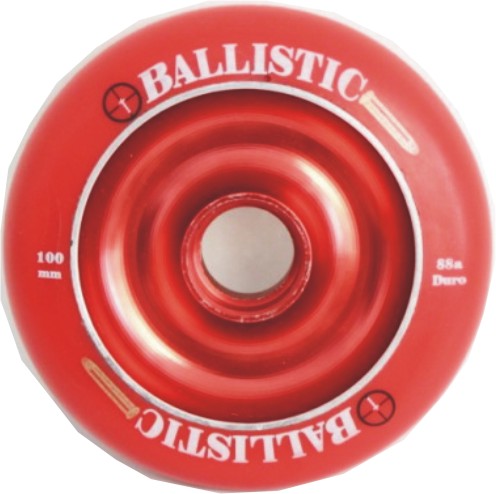 Ballistic 100mm Metalcore Scooter Wheel - Red