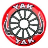 Yak 100mm Scooter Wheel - Silver/Red