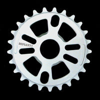 Defiant! BMX Sprocket - 25T - White