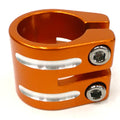 Defiant! Kick Scooter Alloy Handlebar Double Clamp - 34.9mm - Orange