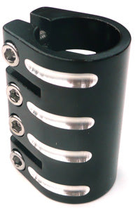 Defiant! Kick Scooter Alloy Handlebar Quad Clamp - 33.3mm - Black