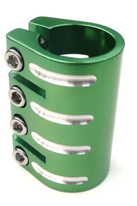Defiant! Kick Scooter Alloy Handlebar Quad Clamp - 33.3mm - Green