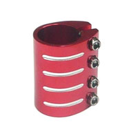 Quad Clamp 4 Bolt Quad 33.6mm Red