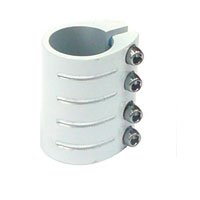 Quad D/Clamp W/4 Bolts 33.6 White