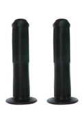 140mm Grips with Flange - Black