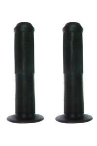 140mm Grips with Flange - Black