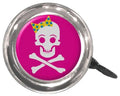 Steel Girly Skull Bell- 55mm Diameter - Fits All Standard Handlebars