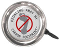 Steel Carbon Footprint Bell- 55mm Diameter - Fits All Standard Handlebars