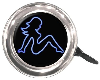 Steel Trucker Girl Bell - 55mm Diameter - Fits All Standard Handlebars