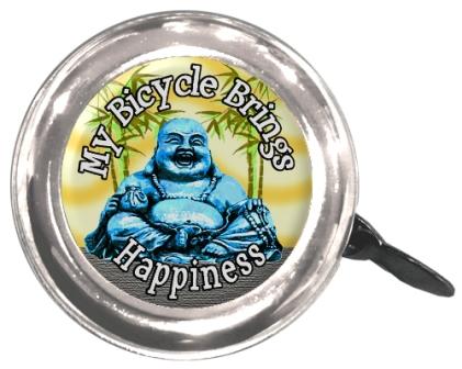 Steel Buddha Bell - 55mm Diameter - Fits All Standard Handlebars