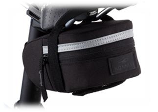 Saddle Bag - Velcro Straps - Waterproof Zip & Light Loop - Reflective Strip