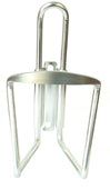 Pro Series Alloy Bidon Cage - 6mm Diameter - Silver