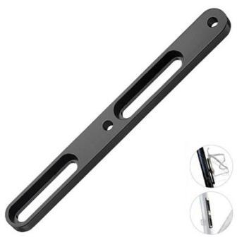 Adaptor For Bidon Mount - CNC Alloy - Suitable For Di2 Black - Range 32 - 50mm