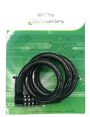 4 Digit Combination Cable Lock - Black
