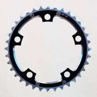 Chain Ring - 36T x 110 BCD - 9/10 Speed - 7075 CNC Aluminium - Black