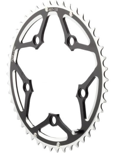 Chain Ring - 46T x 110 BCD - 9/10 Speed - 7075 CNC Aluminium - Black