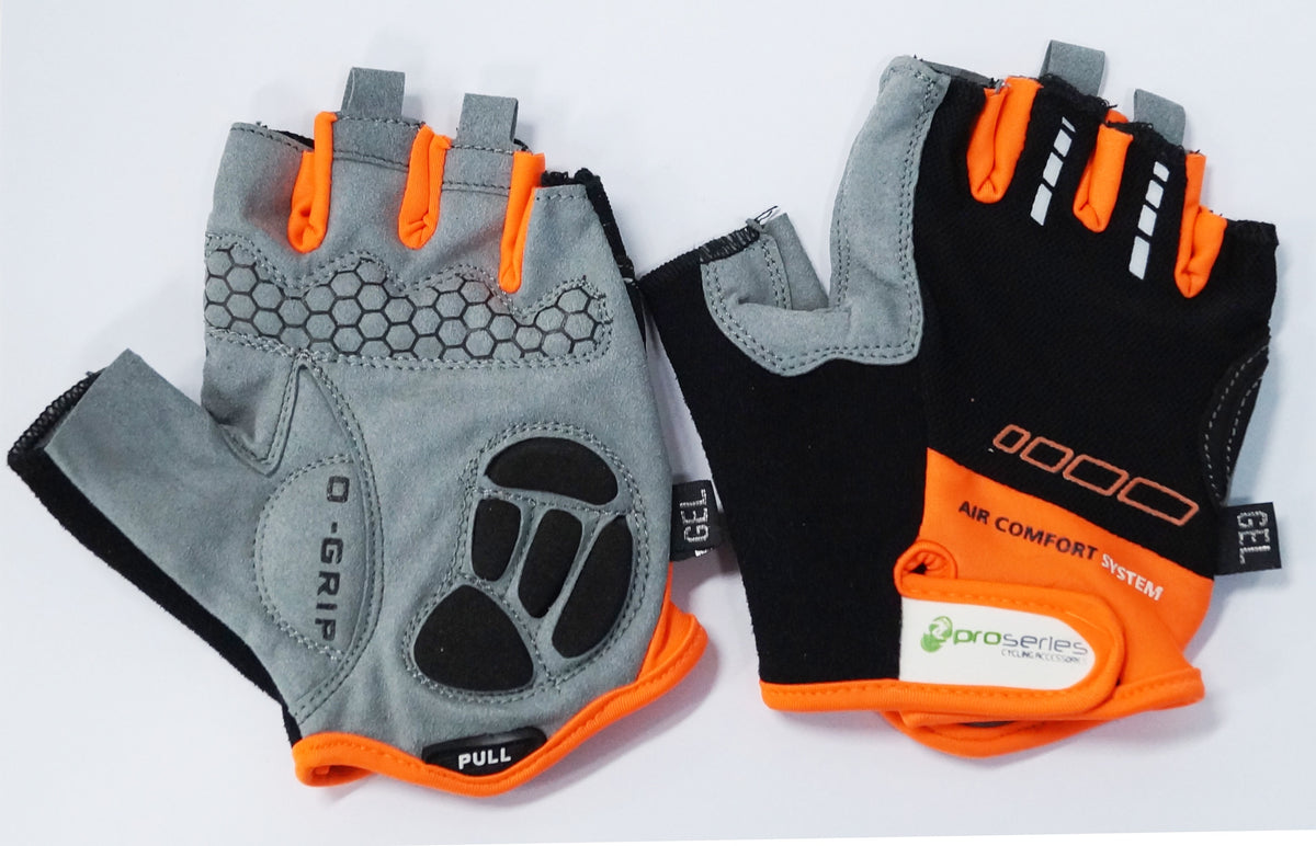Pro Series Amara Palm Gel Gloves - Black/Orange - Extra Large