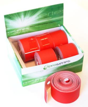 Cloth Adhesive Rim Tape - 25mm - Red (Box of 6)