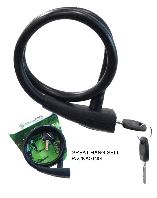 Silicone Memory Cable Key Lock - 12mm x 650mm