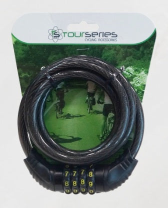 Combination Cable Lock - Black - 10mm x 1500mm