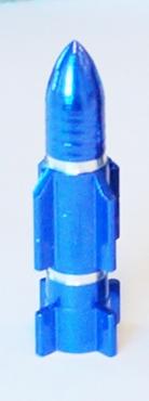 Atomic Rocket A/V Valve Cap - Blue (Sold Individually)