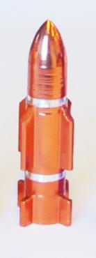 Atomic Rocket A/V Valve Cap - Orange (Sold Individually)