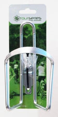 Traditional Style Alloy Bottle Cage - Silver