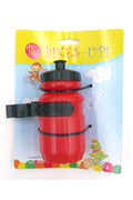 Bikes Up! Mini Water Bottle with Cage - 400cc - Red