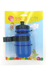 Bikes Up! Mini Water Bottle with Cage - 400cc - Blue