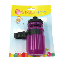 Bikes Up! Mini Water Bottle with Cage - 400cc - Purple