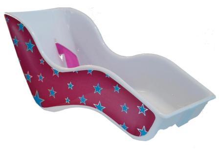 Bikes Up! Kids Doll Carrier - Stars - Pink/Purple with Blue Stars