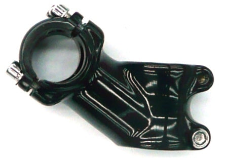 1 1/8" Threadless Ahead Stem - 60mm Ext - 35°- 25.4mm H/Bar - Gloss Black