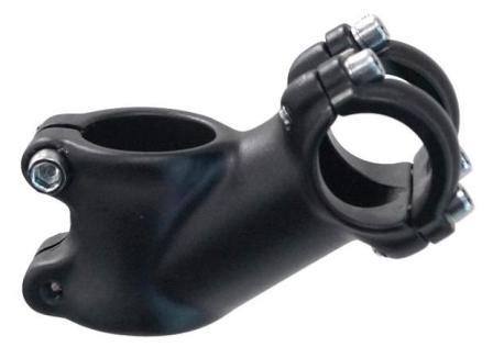 1 1/8" Threadless Ahead Stem - 60mm Ext - 35° - 25.4mm H/Bar - Matte Black