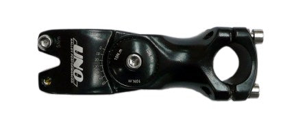 1 1/8" Threadless Ahead Stem - 90mm Ext 0 - 60° - 25.4mm H/Bar - Black