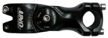 1 1/8" Threadless Ahead Stem - 110mm Ext 0 - 60° - 25.4mm H/Bar - Black